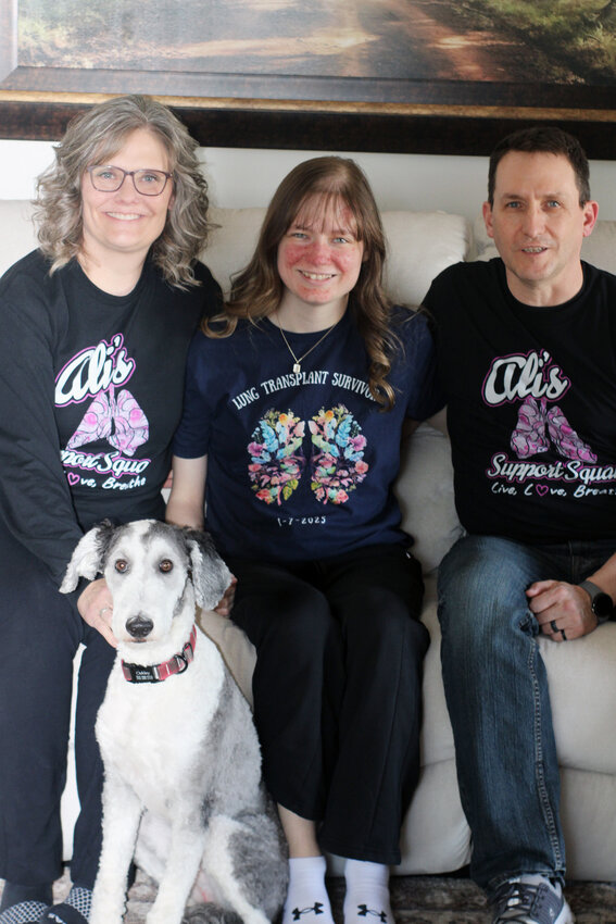 Laura, Ali, and David DeVary with Oakley