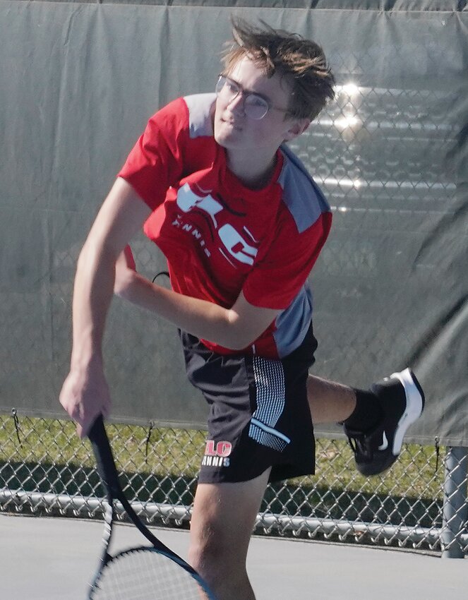 In his first year as ELC’s No. 1 tennis player, sophomore Zeke Funston earned honorable mention all-conference honors last week.