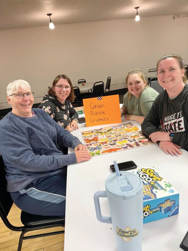 It was a family affair for the Condon Puzzle Crushers as they crushed the competition, finishing a 500 piece puzzle first.