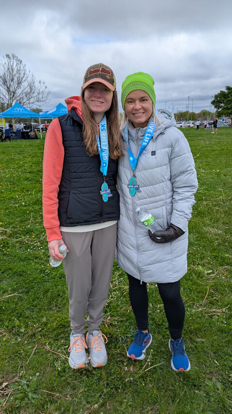 Ali DeVary and Barb Heenan gave back to the organ donor community by walking in the Give Life 5K on May 3.