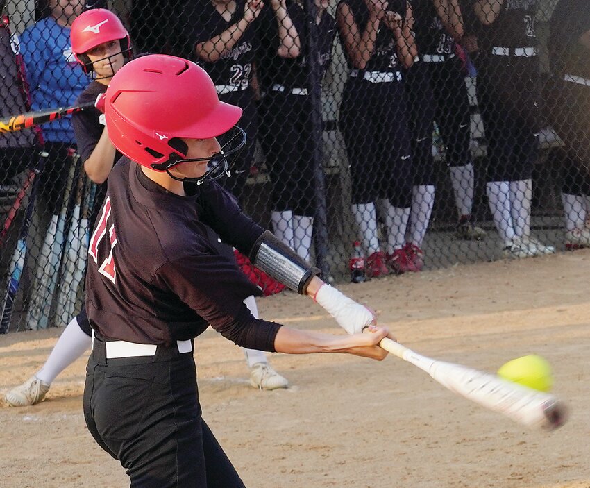 Arianna Beekman has stepped in as the starting shortstop for ELC this season. In Monday’s game against Newman Catholic, she had two hits and an RBI.