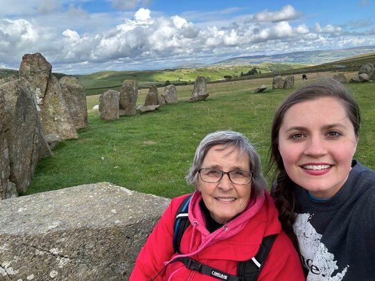 Ashley and Dianne Johnson pose for a photo during their visit to Ireland back in summer of this year.