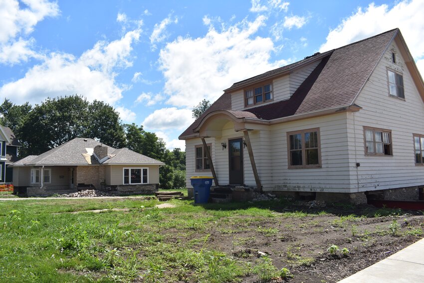 These two homes are being relocated to vacant lots elsewhere in town. The lots these homes currently sit on will be used to build a new helicopter landing pad for the hospital, putting the landing pad closer to the hospital’s emergency room—and ideally shaving off crucial life-saving seconds when transporting a patient by med-flight. The homes are expected to be moved by the beginning of September, though a set timetable has not been established.