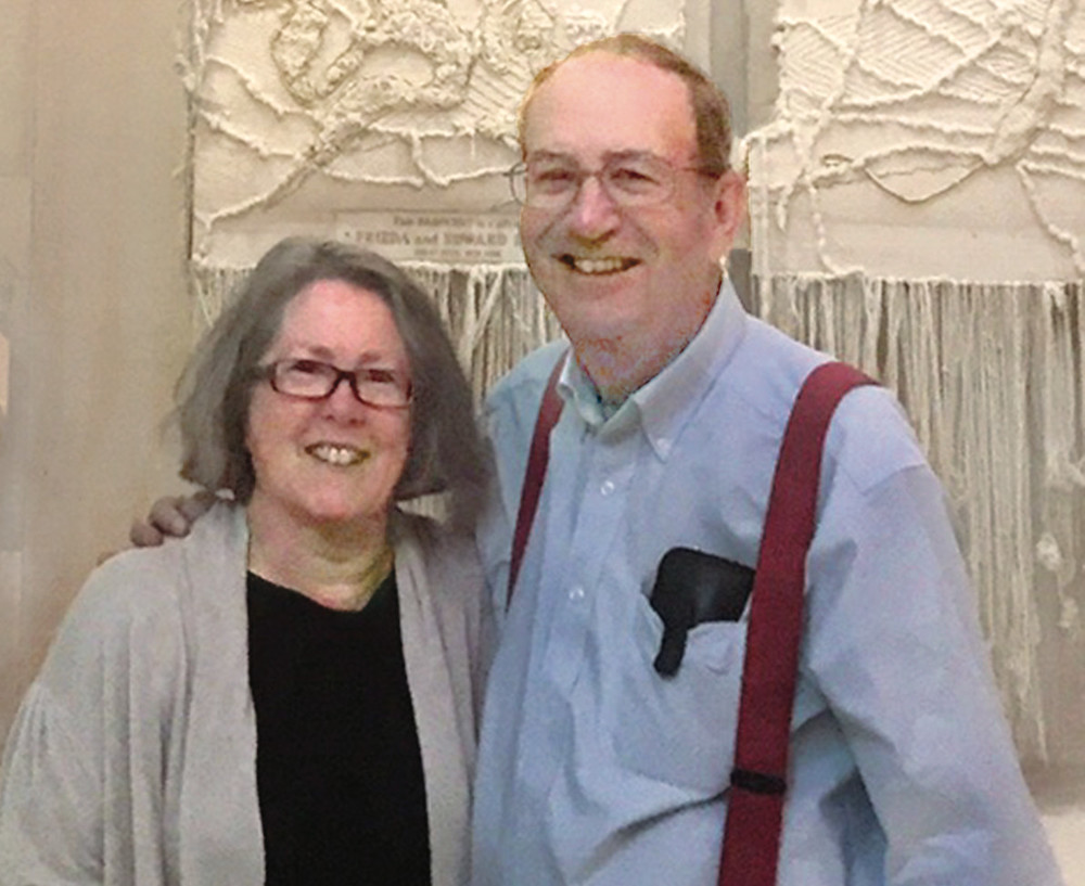 Elizabeth and M. Charles Bakst at Hadassah Medical Center, Jerusalem.