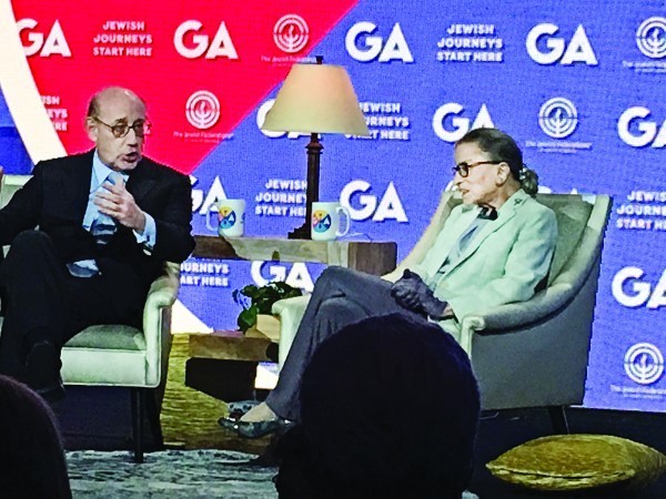 Attorney Kenneth R. Feinberg asks Supreme Court Justice  Ruth Bader Ginsberg about her Jewish journey.