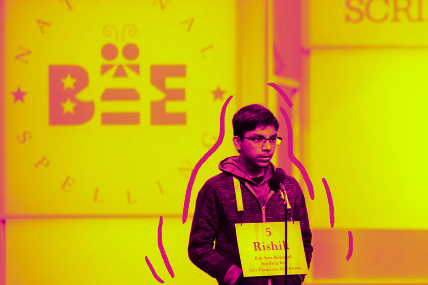 Rishik Gandshari spelled &quot;Yiddishkeit&quot; and &quot;keriah&quot; on the way to the co-championship of the Scripps National Spelling Bee.