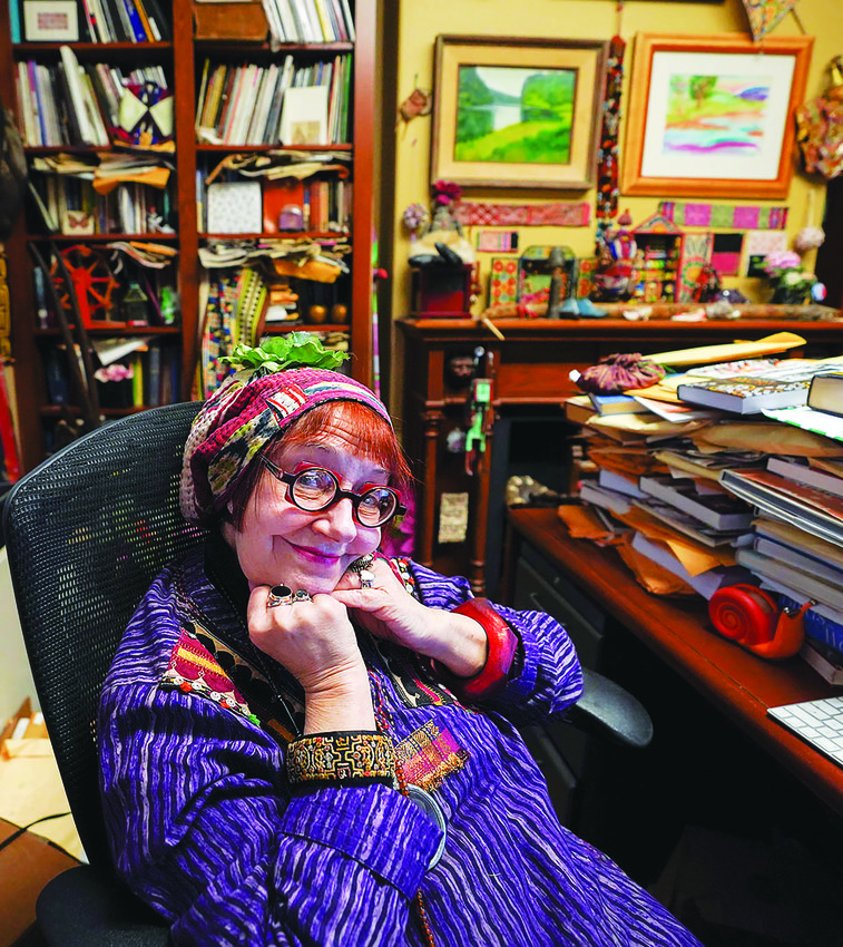 Felicia Nimue Ackerman, in her office at Brown University.