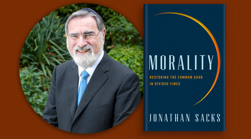 Sir Chief Lord Rabbi Jonathan Sacks and his book &quot;Morality&quot;, available September 1 in the United States