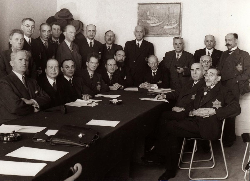 The Jewish Council of Amsterdam, a body set up by the Nazis to have Jews oversee preparations for the extermination of their own minority throughout the Netherlands during World War II.