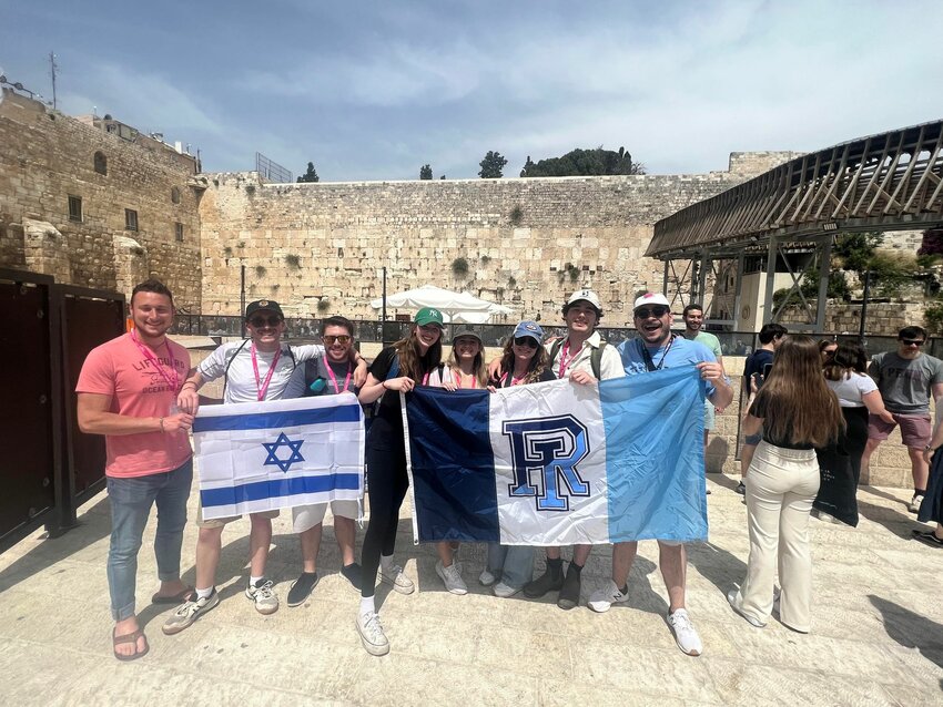 The group of URI Students on the Birthright trip.