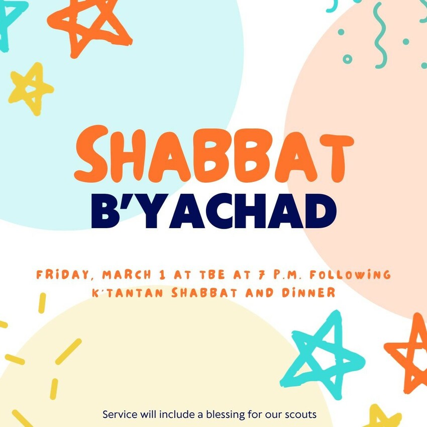 Shabbat B'yachad Dinner And Service At Temple Beth-El | Jewish Rhode Island