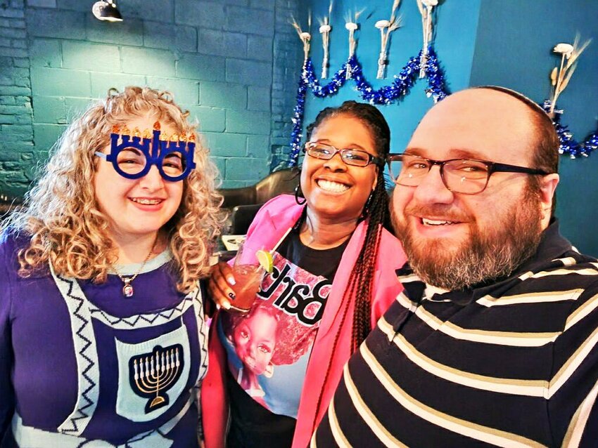 A good time was had by all at the young professional Hanukkah gathering at Riffraff in Providence.