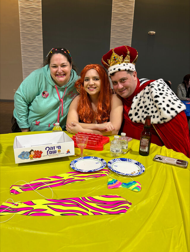 Scenes from the Purim party.