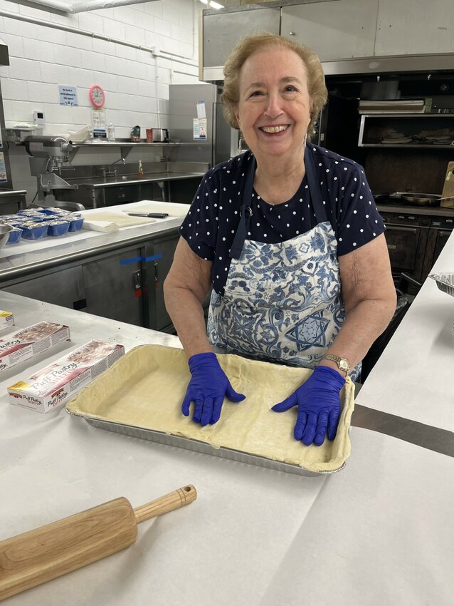 Sandy Ross in the kitchen.