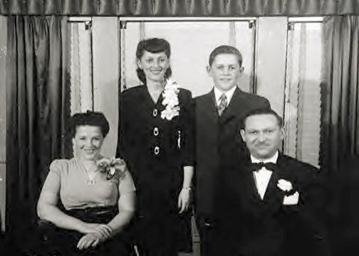 David Mandelbaum's mother Judy, and Uncle Victor and their parents.