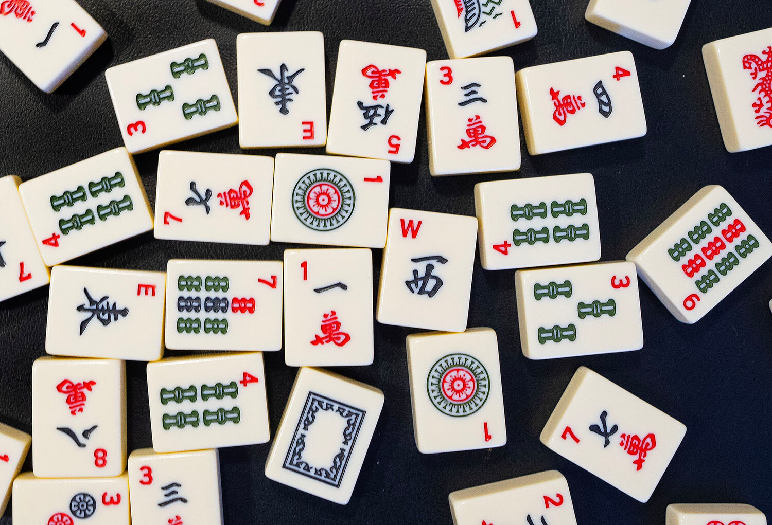 Mahjong tiles.