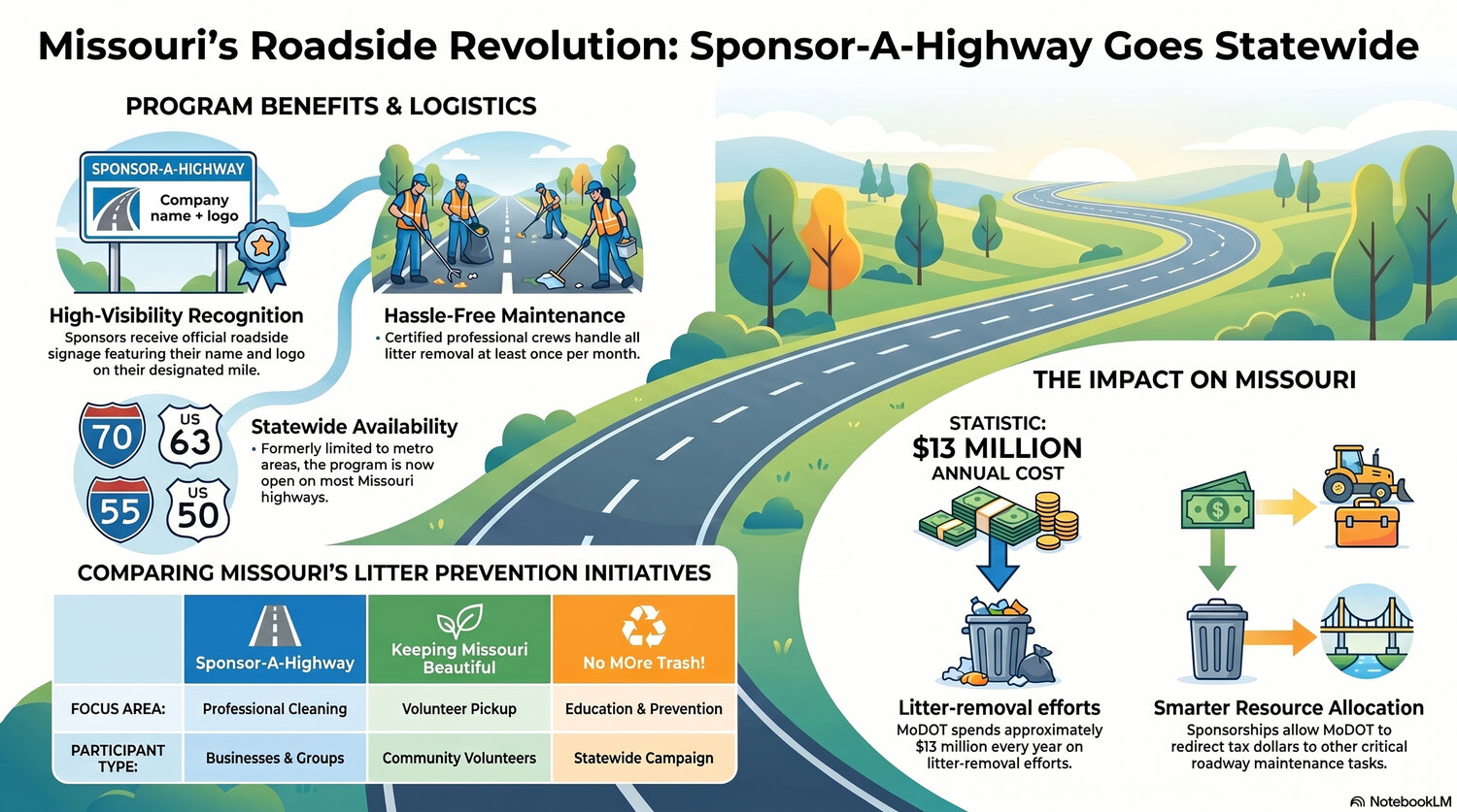 MoDOT's Sponsor-A-Highway program now available statewide  