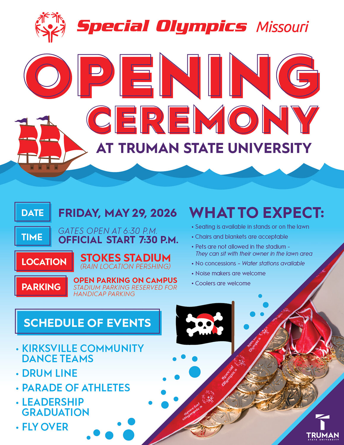 Special Olympics Missouri State Summer Games Opening Ceremony scheduled for May 29 at Stokes Stadium
