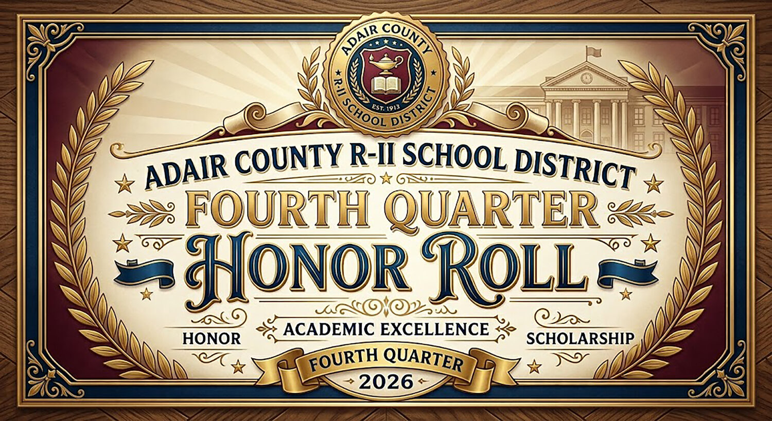 Adair County R-II School District fourth quarter honor roll 