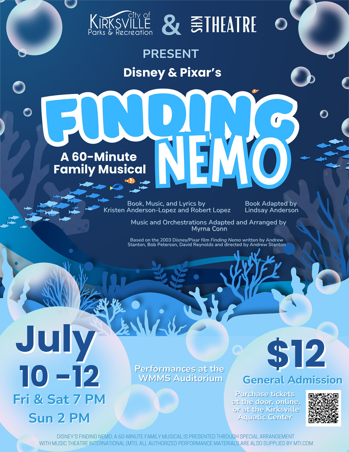 Tickets on sale for 'Finding Nemo: A Family Musical'