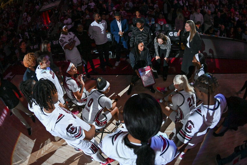 The Gamecocks became the 10th team in the history of women’s college basketball to go wire-to-wire undefeated and cap it with a championship, joining Texas, Tennessee, Baylor and UConn, who did it six times.