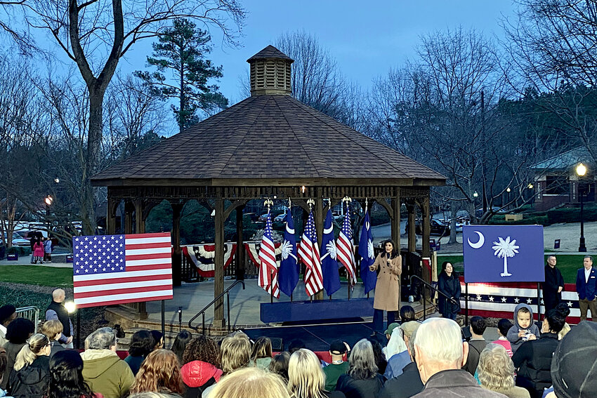 Nikki Haley returned to Lexington County as part of her presidential campaign Feb. 17, holding a rally at Irmo Town Park