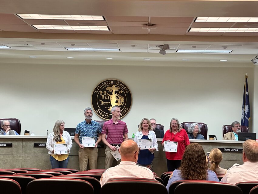 Lexington County schools were awarded for involvement in the Green Steps Program during the Sept. 24 Lexington County Council meeting.