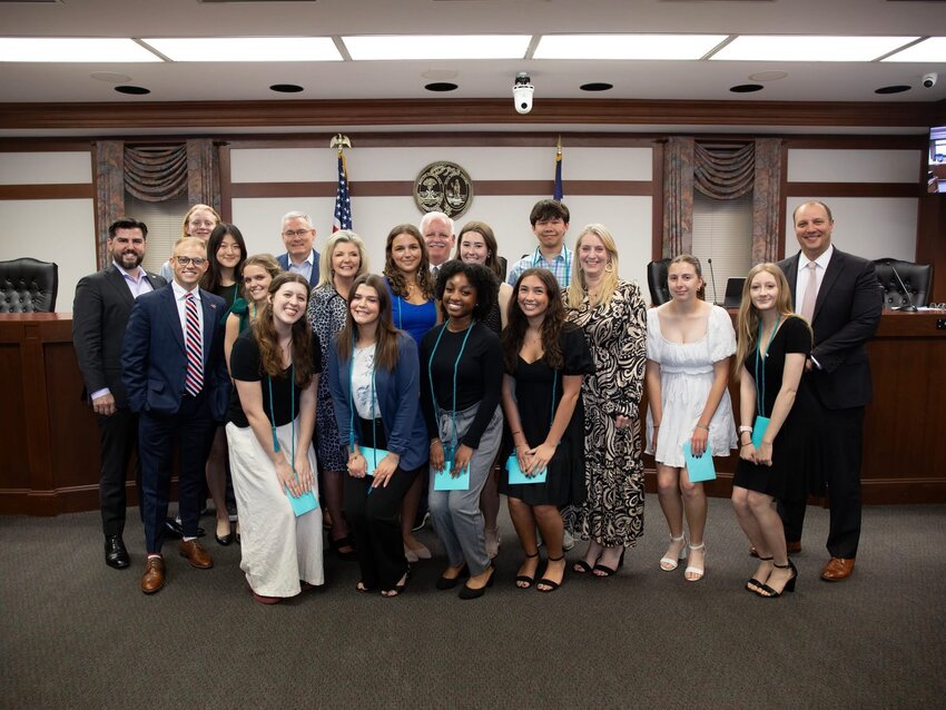 2025 Youth Ambassadors with Lexington Town Council