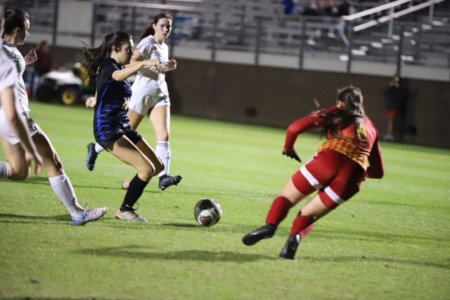 Lexington's Ava Brown with the goal against Spring Valley.