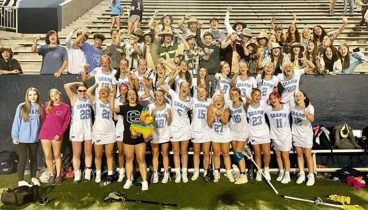 The Chapin girls lacrosse team.