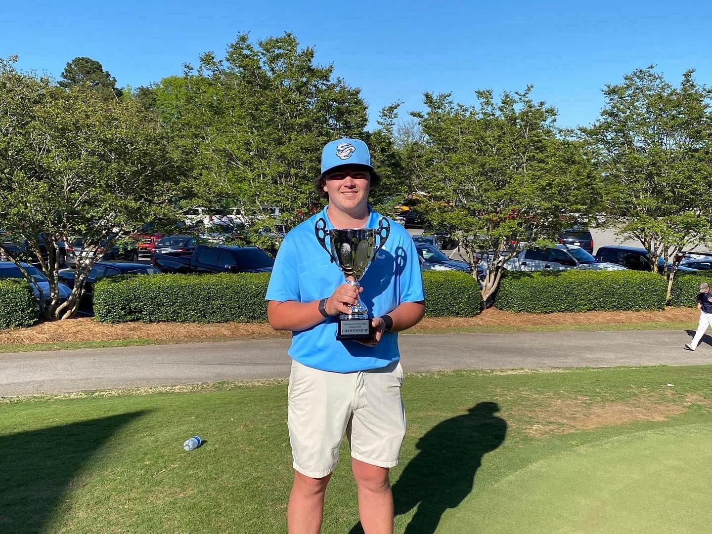 Harrison James of Chapin after winning individual medalist honors at the Lexington County Invitational.