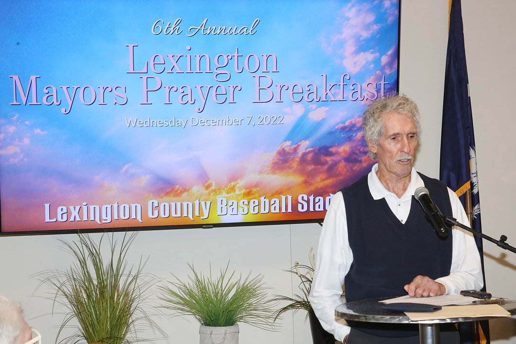 Bobby Bryant spoke at the 2022 Lexington Mayor's Prayer Breakfast.
