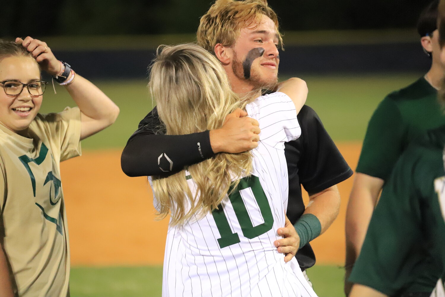 Weston Grant celebrates River Bluff's state championship. Grant scored the go-ahead run in the top of the seventh of the team's 9-7 victory.