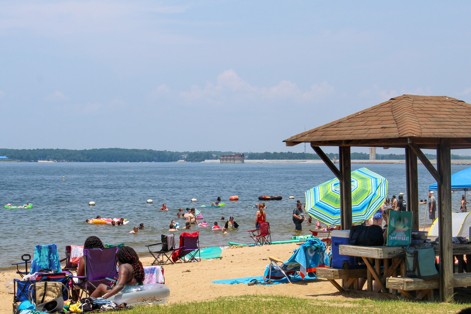 40 parking spaces at the Dominion Energy park on the Lexington side of the Lake Murray Dam, site of the company's popular public beach, will close in January as the company starts work on the dam's iconic intake towers.