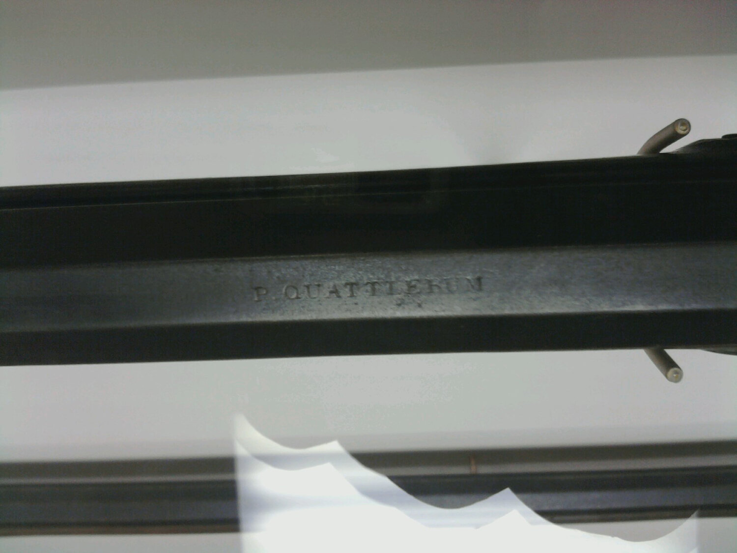 Quattlebaum signature on a rifle