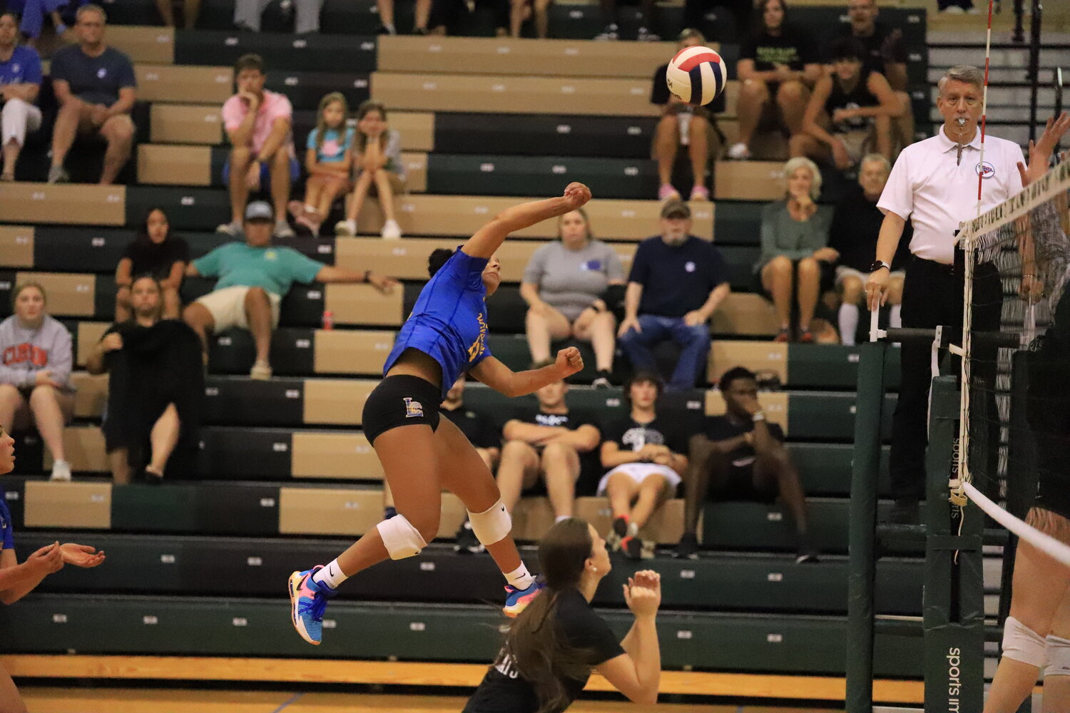 Lexington’s Jasia Brunson connects on a ball during their big win over River Bluff.