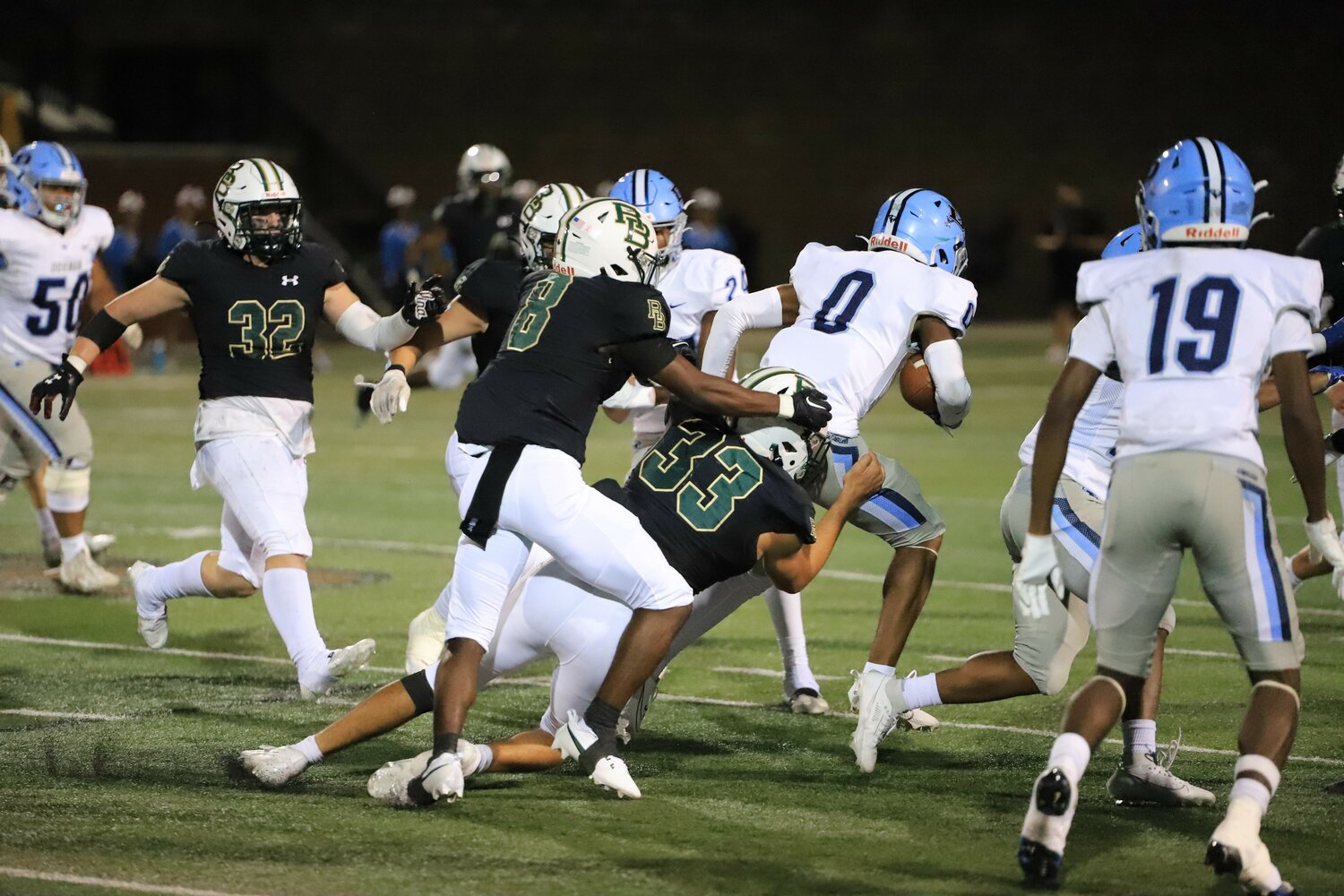 The River Bluff defense made a plethora of clutch stops and prevented Dorman from running away with the game after they scored 21 unanswered points in the first half.