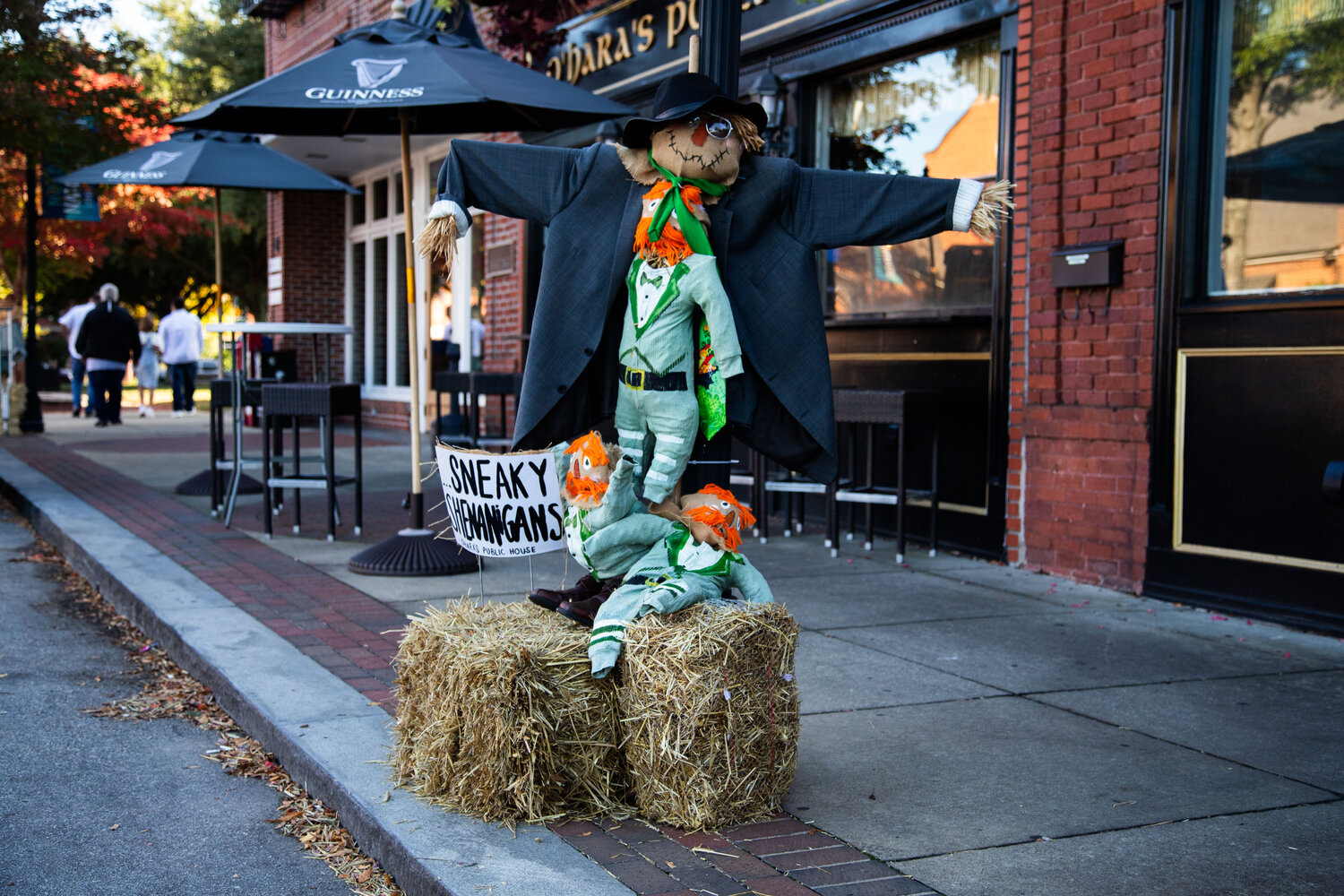 The O'Hara's Public House entry into the Town of Lexington's downtown scarecrow contest