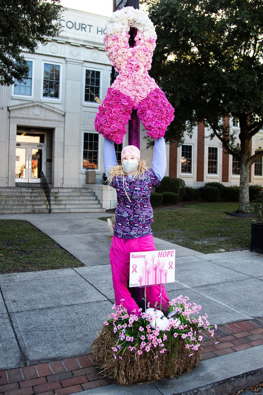 The Lexington Medical Center entry into the Town of Lexington's downtown scarecrow contest