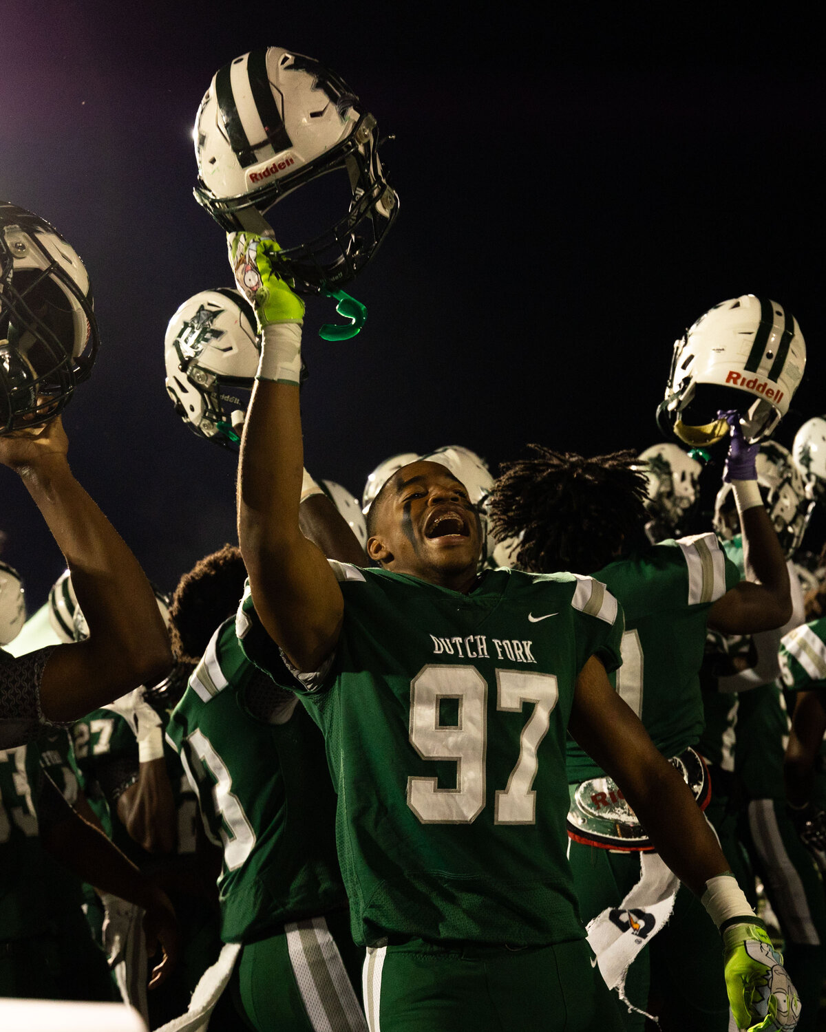 Dutch Fork Silver Foxes made a statement in the first round of the SCHSL playoffs with a 55-7 win Nov. 3 over Boiling Springs.