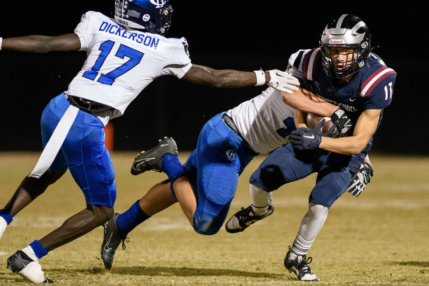 The White Knoll Timberwolves’ undefeated season continued with a 28-0 shutout of Cane Bay Nov. 3.