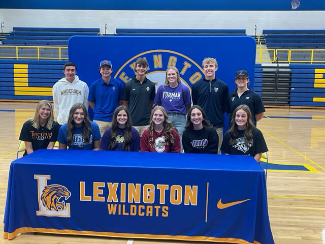 Lexington High athletes signed letters of intent Nov. 8.