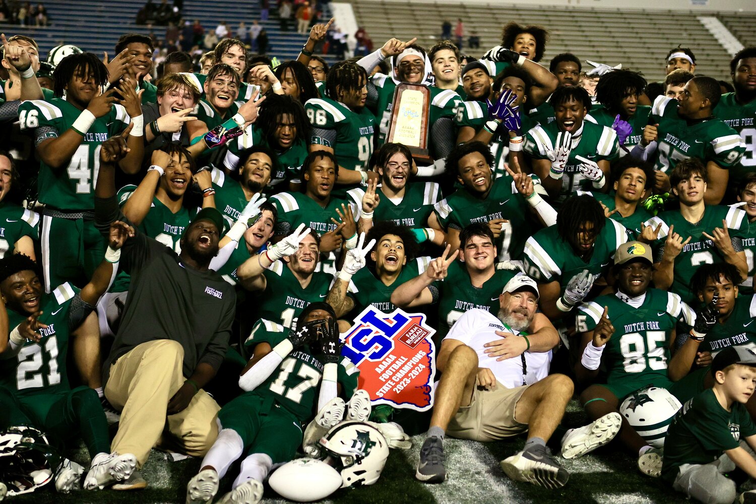 The Dutch Fork football team won its seventh 5A championship in eight years after overcoming a season full of adversity.