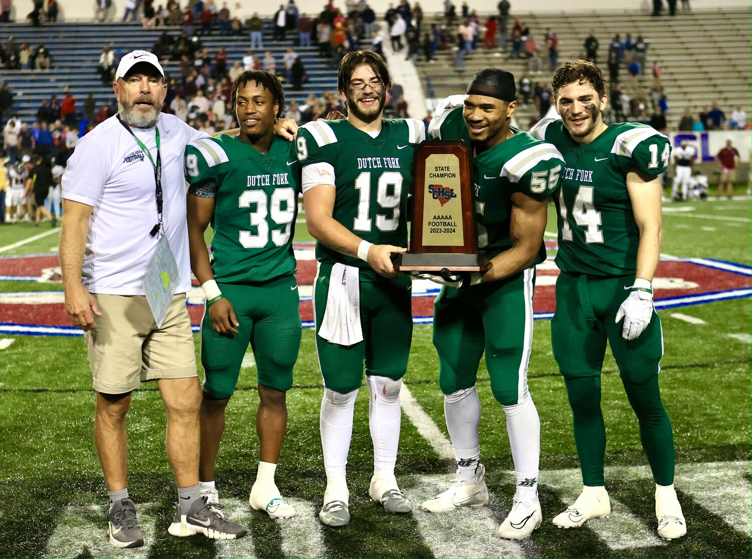 The Dutch Fork football team won its seventh 5A championship in eight years after overcoming a season full of adversity.
