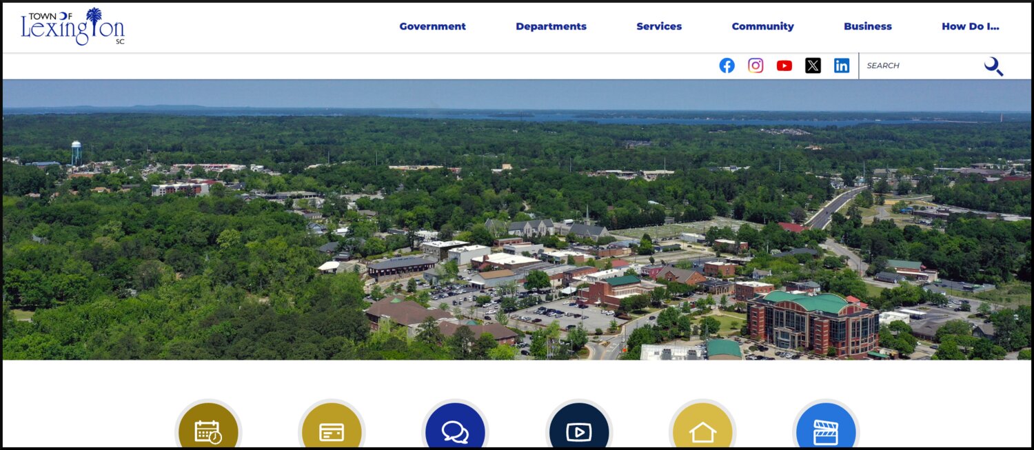 The Town of Lexington's website at lexsc.com will soon transition to a .gov URL.