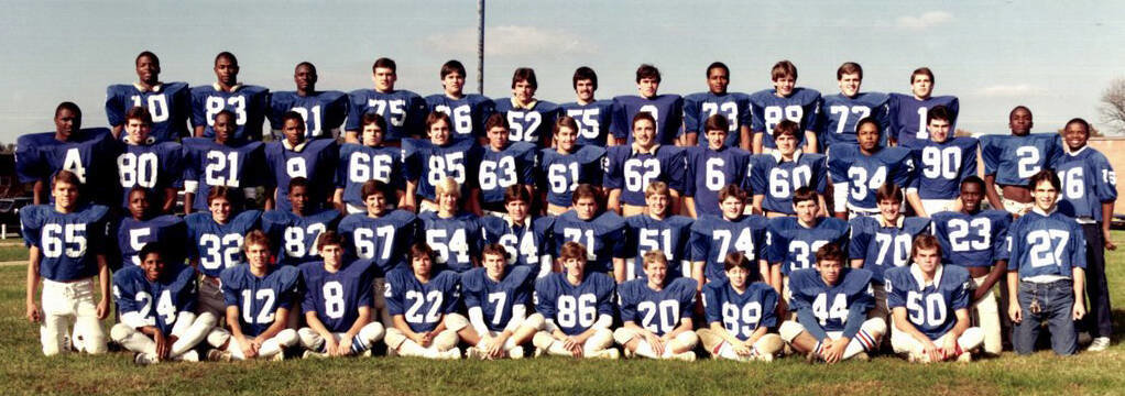 The 1984 undefeated MCHS state champion Marshall County Tigers.