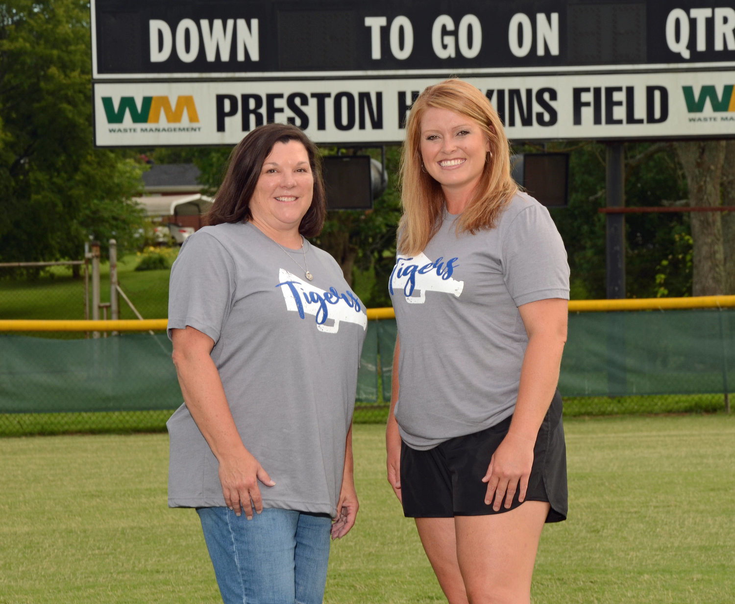 The 2020 MCHS cheerleader coaches from left are Melanie Stacey and Carolyn Mills.