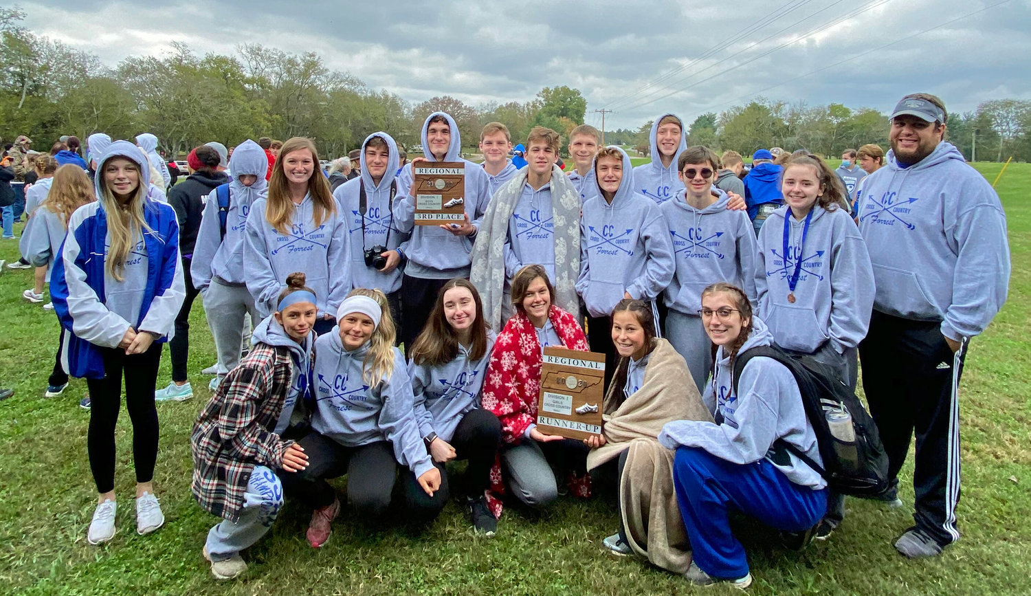After top three finishes at the TSSAA Division I Region 6 Cross Country Meet at Henry Horton State Park on Friday, both the Forrest Lady Rockets and Rockets qualified for the TSSAA Cross Country state championships Thursday at Sanders Ferry Park in Hendersonville.
