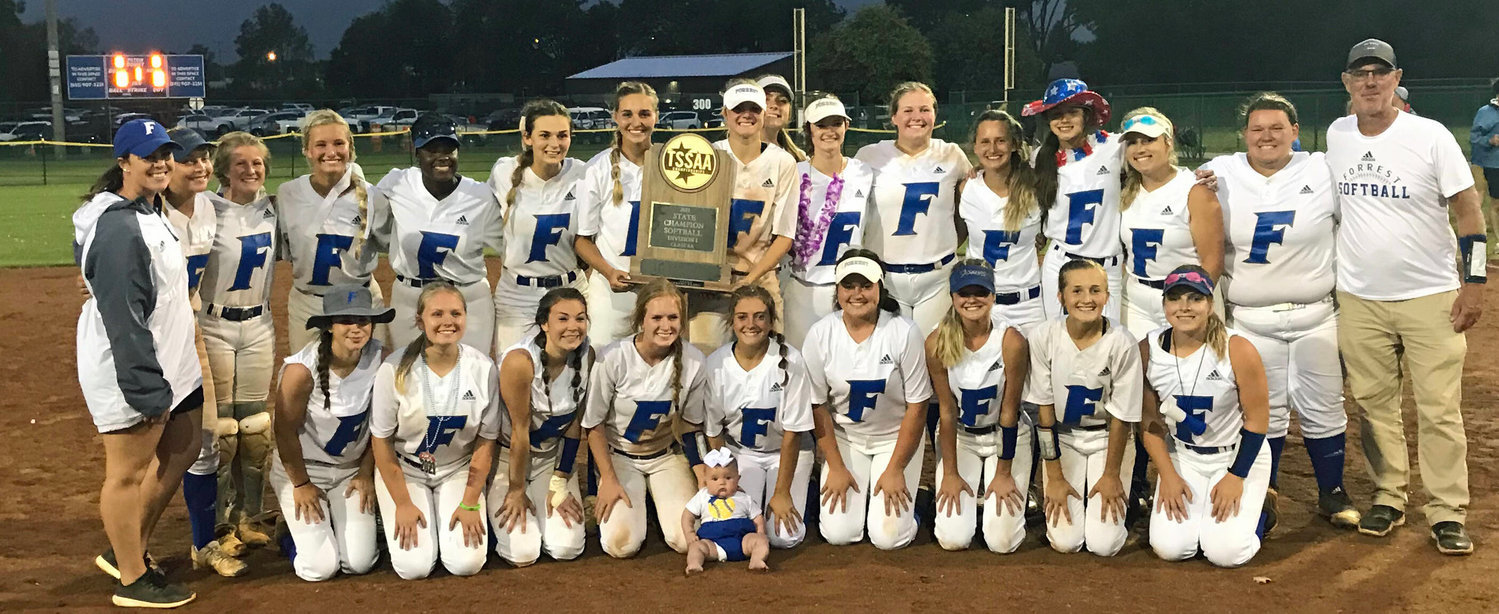 The 2021 Class 2A State Champion Forrest Lady Rockets.