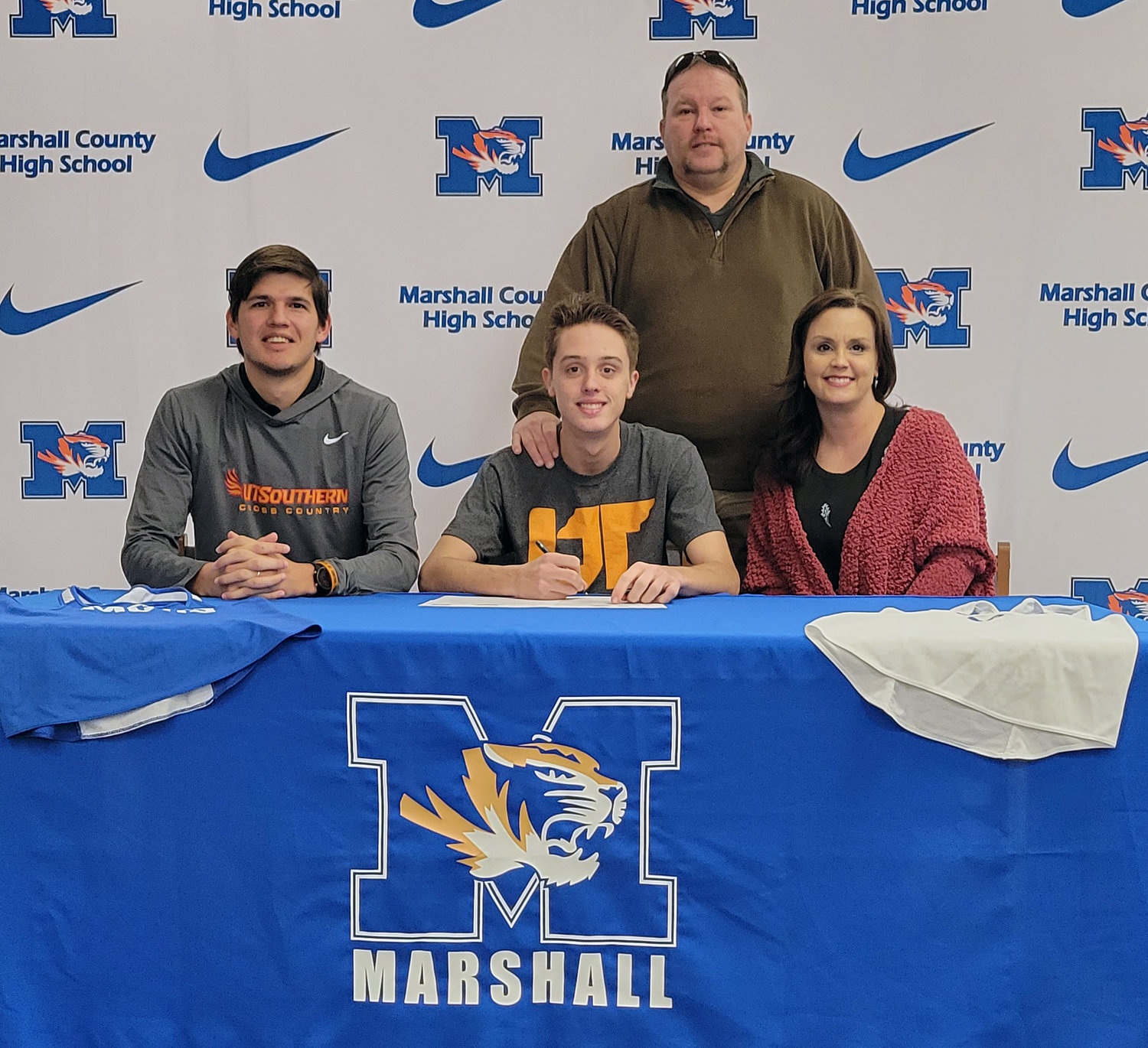 Krew Capps signs his letter of intent to continue his running career at UT-Southern.